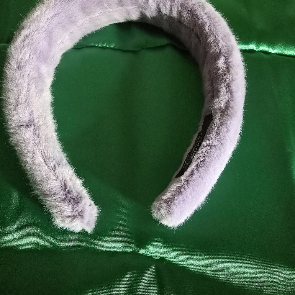 Lavender Faux Fur Headband